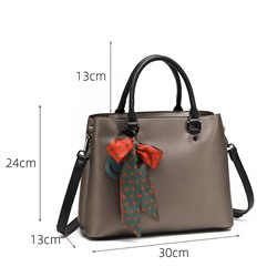 Женская сумка, экокожа, Saint Miranda 29324 Темное серебро