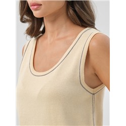 Топ вязаный без рукавов