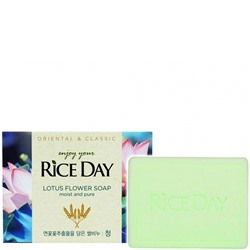 LION RICE DAY Мыло туалетное с экстрактом лотоса 90 г