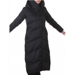 3067 BLACK Пальто пуховое женское (утиный пух)