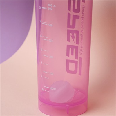 Бутылка/Шейкер SPEED SHS-800 сереневый, для спортивного питания 800ML/уп80