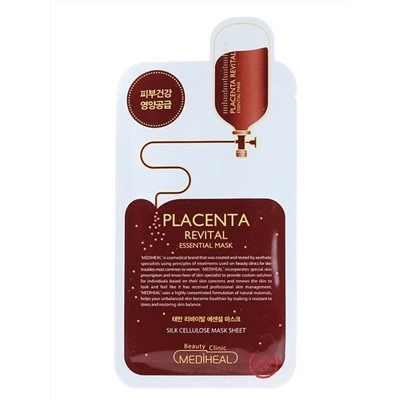 Mediheal Тканевая маска для лица с плацентой / Placenta Revital Essential Mask, 35 г