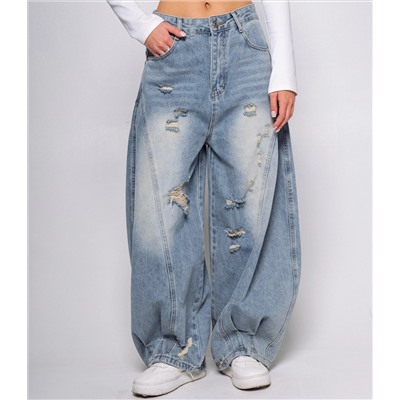 Джинсы #КТ3953 (1), голубой