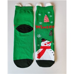Носки НГ р.35-40 "New Year's magic" Снеговик