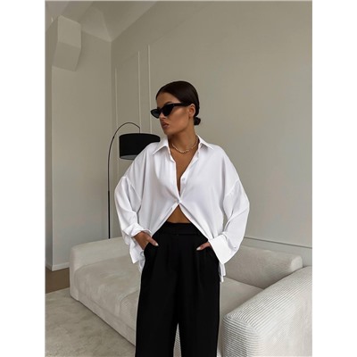 Блузка атласная