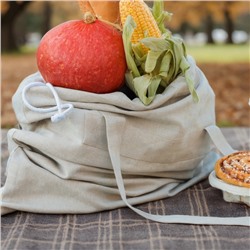 Сумка шоппер небелёный SL HOME Light shopper, 53×45 см, 100% лён, 200 г/м2