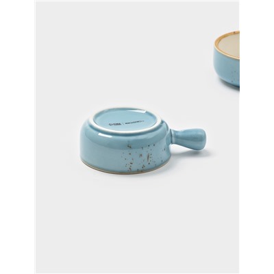 Кокотницы Magistro «Церера», набор 2 шт., 100 мл, d=7.5 см, фарфор, голубые