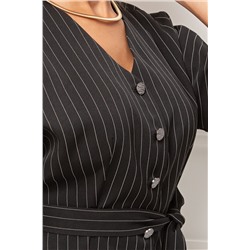 Жакет чёрный в полоску Ильяна №2