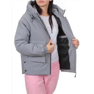 288 GRAY Куртка зимняя облегченная женская (верблюжья шерсть)