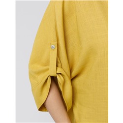 Блузка с цельнокроеным рукавом  изо льна с вискозой