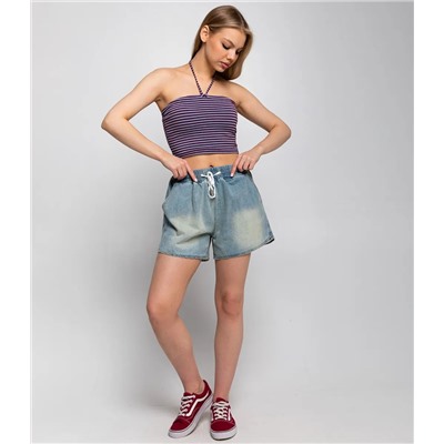 Топ #КТ266 (2), бордовый,голубой