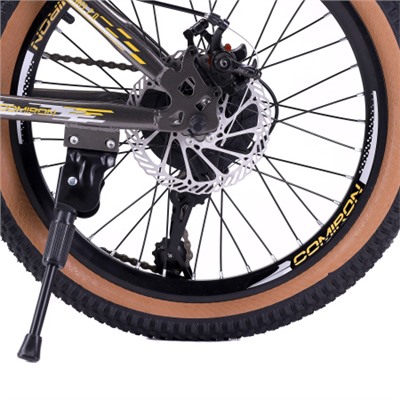 Велосипед 20" рама 12" 7sp COMIRON REBEL чёрный