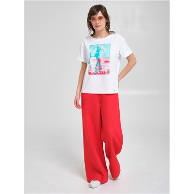 Футболка белая с принтом