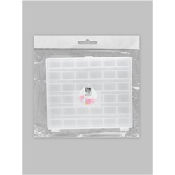 Органайзер для ниток, на 36 шпулек, 14.5×12×2.5 см, прозрачный