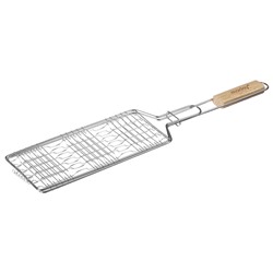 Решётка - гриль для рыбы maclay, 31x12 см, нержавеющая сталь, для мангала