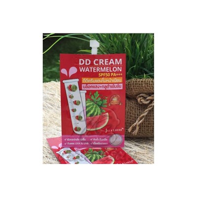 DD крем с экстрактом арбуза и защитой от солнца SPF 50 PA+++ от Jula'S Herb, DD Cream Watermelon SPF 50 PA+++, 8 мл