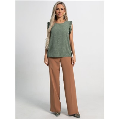 Блуза Карлотта (зеленая) Б15402-50М