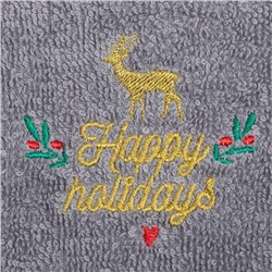 Набор полотенец Merry christmas, 30×60 см - 2 шт., 100% хлопок, 340 г/м²