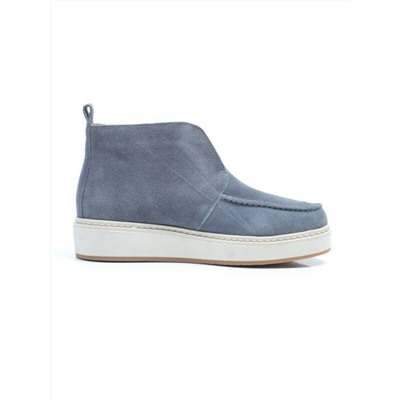 01-5173-6 GRAY/BLUE Ботинки демисезонные (натуральная замша, байка)