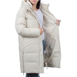 7715 LT. BEIGE Пальто зимнее женское (200 гр. холлофайбер)