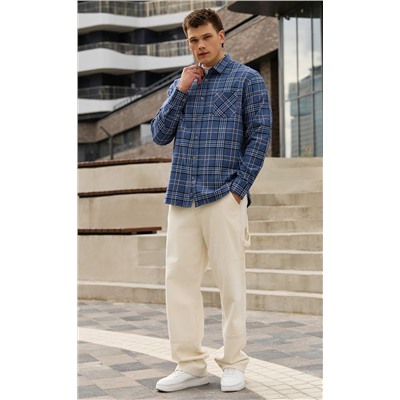 Рубашка F521-0460 grey
