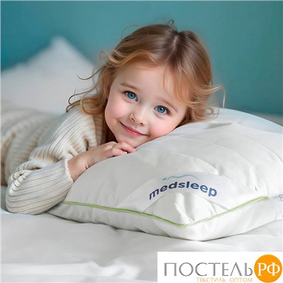 MedSleep DAO Подушка детская со съемным стеганым чехлом 40х60,1пр,микробамбук/бамбук/микровол.