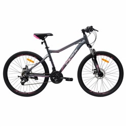 Велосипед 26" рама 17" 21sp COMIRON FLAME розовый дымный