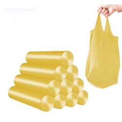 Мешки для мусора с ручкой цветные 40*50 см (17 шт.)