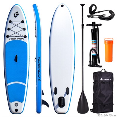 Надувная SUP доска COMIRON 320х80х15 Сапборд Supboard сап доска sup cапборд / GT150 /уп 1/ (Желтый)