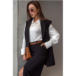 Женский костюм удлиненный жилет с юбкой Happyfox