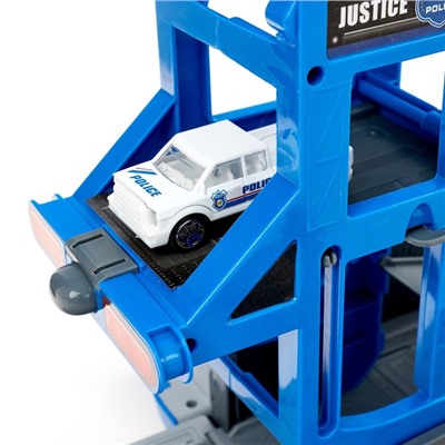 Парковка «Полицейская часть», свет и звук