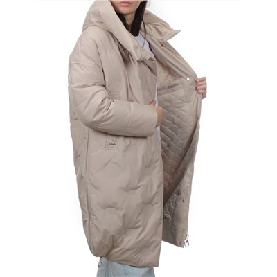 302 BEIGE Пальто зимнее стеганое женское (200 гр. холлофайбер)