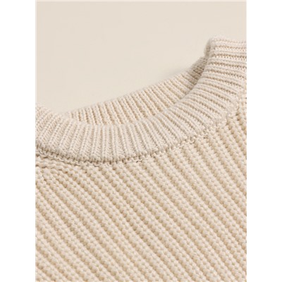 Джемпер вязаный SL Home, рост 68-74 см, молочный