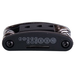 Мультитул складной BLACK TOOLS CT24 15в1 легированная сталь; HEX M2/2.5/3/4/5/6/8; головки 8/9/10мм под 1/4; 14G; Гаечн. 8/10/15мм; SL; PH1/ уп100/