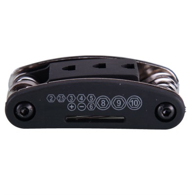 Мультитул складной BLACK TOOLS CT24 15в1 легированная сталь; HEX M2/2.5/3/4/5/6/8; головки 8/9/10мм под 1/4; 14G; Гаечн. 8/10/15мм; SL; PH1/ уп100/
