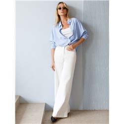 Блузка в полоску с цельнокроеной проймой