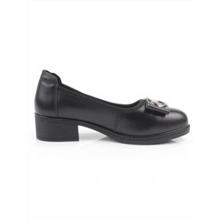 06-DYL74-D1 BLACK Туфли женские (натуральная кожа)