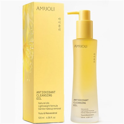 AMIJOLI Гидрофильное масло для снятие макияжа с экстрактом юдзу и ресвератролом 120 мл