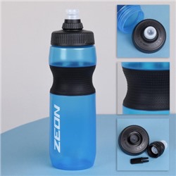 Бутылка для воды велосипедная ZEON WB225 гоночная, антискольз, NEW кэмэлбак, пищевой hi-quality PP, 750ML цвет light blue/уп100