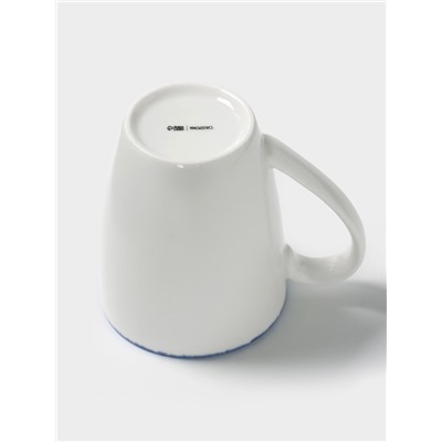 Кружка Magistro Blue Lagoon, 350 мл, фарфор, белая
