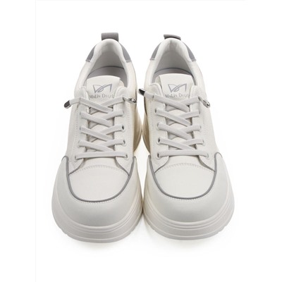 03-A331-3 WHITE Полуботинки спортивные женские (натуральная кожа)