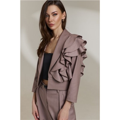 DiLiaFashion 0845 бежевый, Жакет