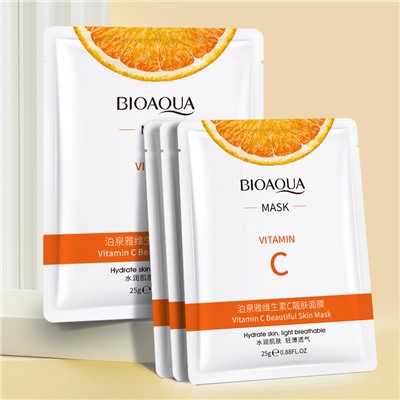 Тканевая маска с витамином С , BIOAQUA