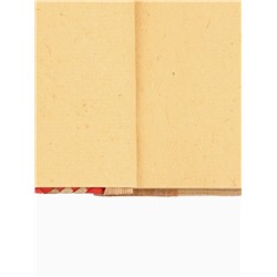 Записная книжка плетёная, 48 листов, 17×22×2 см, бежево-розовая