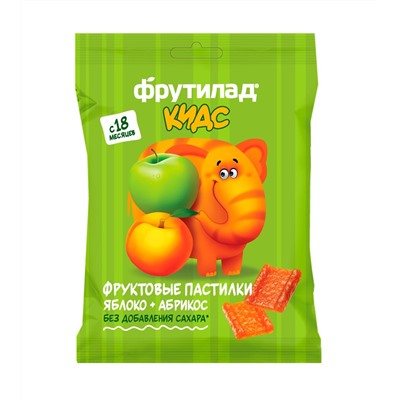 Фруктовые пастилки "Яблоко-Абрикос", 30 г