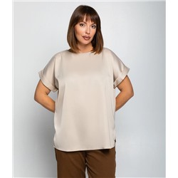 Блуза #ОКТ035001-1, бежевый