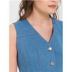 Жилет джинсовый синего цвета