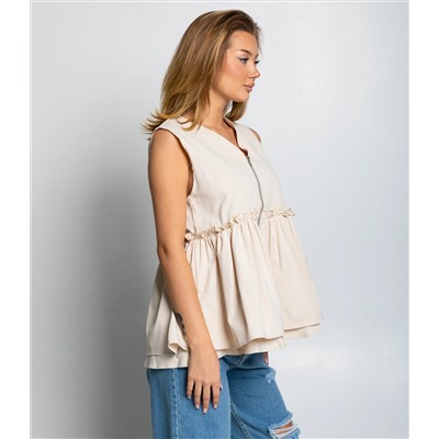 Жилет #КТ6502 (2), бежевый