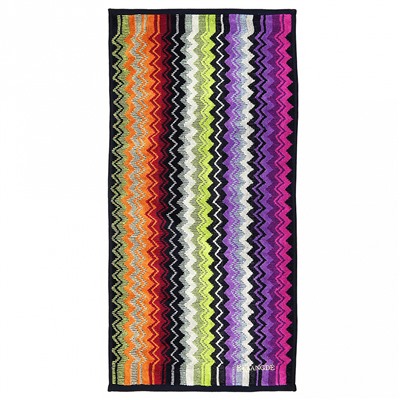 "Missoni-3012" Полотенце махровое 50х90см, плотность 375гр/м2, 100% хлопок, велюр, сиреневый, Bolangde (Китай)
