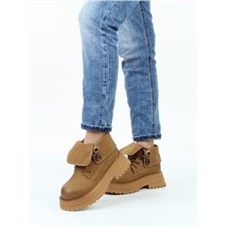 01-A14-2 LT. BROWN Ботинки демисезонные женские (натуральная кожа)